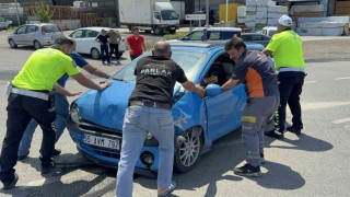 Samsun'da iki otomobil çarpıştı: 1 yaralı