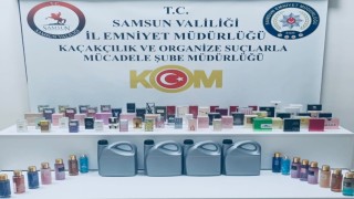 Samsunda kaçak parfüm ve etil alkol ele geçirildi