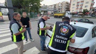 Samsunda korsan taksi denetimi: 3 sürücüye 300 bin TL ceza
