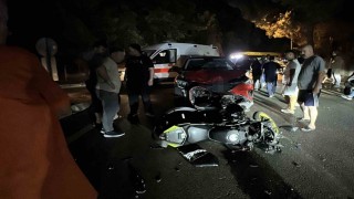 Samsun'da SUV araç ile motosiklet kafa kafaya çarpıştı: 1 yaralı