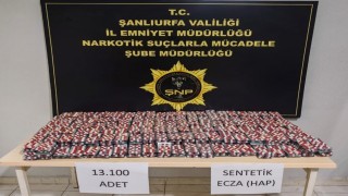 Şanlıurfa'da 13 bin uyuşturucu hap ele geçirildi