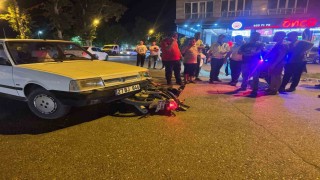 Şanlıurfada otomobil ile çarpışan motosikletin sürücüsü yaralandı