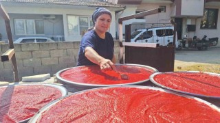 Sarıgölde kışlık salça hazırlıkları başladı