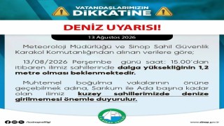 Sinopta deniz uyarısı