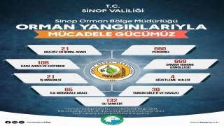 Sinopta orman yangınlarına karşı seferberlik