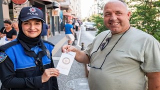 Sinopta polis, vatandaşları bilgilendirdi