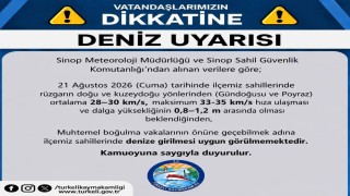 Sinopun Türkeli ilçesinde boğulma riskine karşı alarm verildi