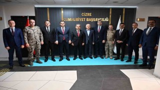Şırnak Valisi Ekici, Cizre Cumhuriyet Başsavcısı Köroğlu ile bir araya geldi