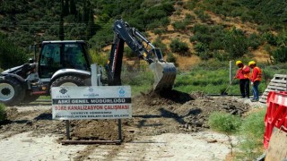 Sökede kanalizasyon çalışması devam ediyor