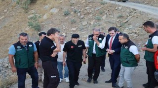 Taşdelende afet riskine karşı kurumlar sahada