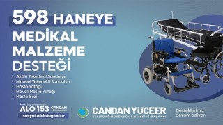 Tekirdağda 598 haneye medikal destek