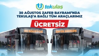 Tekirdağda Zafer Bayramında ulaşım ücretsiz