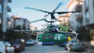 TEKNOFESTte tanışan iki engelli arkadaş, insansız yangın söndürme helikopteri geliştirdi