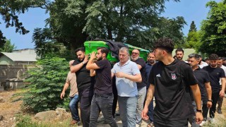 Trafik kazasında hayatını kaybeden 24 yaşındaki genç son yolcuğuna uğurlandı