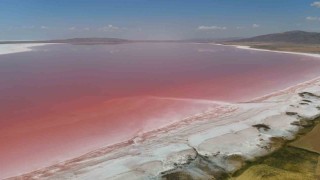 Tuz Gölü pembe bir masala dönüştü