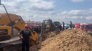 Tuzlada bir işçi toprak altında kaldı