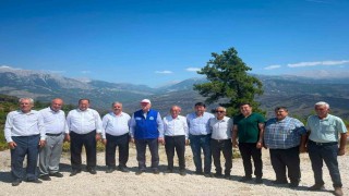 TZOB Genel Başkanı Bayraktar, Seydikemerdeki yangın bölgesinde incelemelerde bulundu