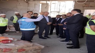 Ulaştırma Bakan Yardımcısı İzkurttan yapımı devam eden havalimanında inceleme