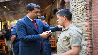 Uşakta jandarma personeli için rütbe terfi töreni düzenlendi
