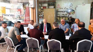 Vali Küçük, esnaflarla bir araya geldi