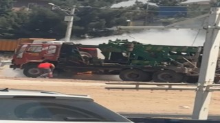 Viranşehirde korkutan araç yangını