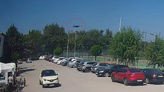Yalova'da kaza kırıma uğrayan uçağın düşme anı kamerada