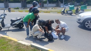 Yangına giden itfaiyeye yol vermek isterken minibüse çarptı