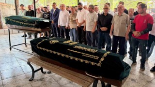 Yangında hayatını kaybeden anneanne torun son yolculuğuna uğurlandı