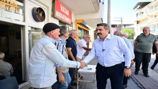 Yıldırım Belediye Başkanı Oktay Yılmaz, Çiçek Caddesi esnafıyla buluştu