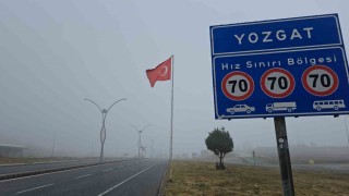 Yozgatta sis etkili oldu, görüş mesafesi yer yer 10 metreye düştü