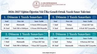 2026-2027 eğitim öğretim yılı ülke geneli yazılı sınav yapılacak dersler ve sınav tarihleri açıklandı