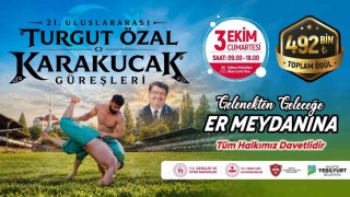 21. Uluslararası Turgut Özal Karakucak Güreşleri 3 ekimde düzenlenecek