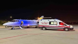 50 günlük Eylül bebek, ambulans uçakla Batman'dan Konya'ya sevk edildi
