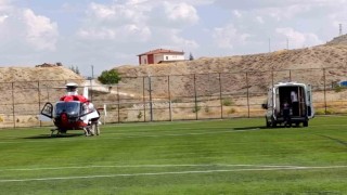 84 yaşındaki hasta hava ambulansıyla Malatyaya sevk edildi