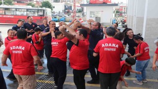 Adana'da özel çocuklar itfaiyeci oldu
