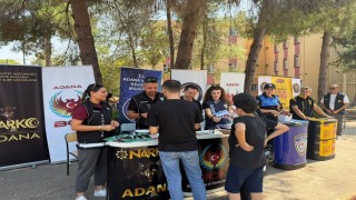 Adanada üniversite öğrencilerine ‘Yeni Evim Güvenli Yurdum bilgilendirmesi