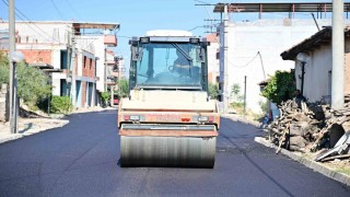 Ahmetli'de yollar sıcak asfaltla buluşuyor