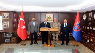 AK Parti heyeti Bilecik Jandarma Eğitim Komutanı İlbey ile bir araya geldi