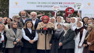 AK Parti İstanbul İl Kadın Kolları'ndan ''İstanbul'un  Anneleri, Gazze'nin Çocuklarıyla'' hayır çarşısı