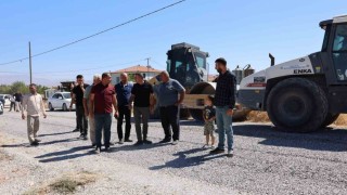 Akçadağda yol çalışmaları sürüyor