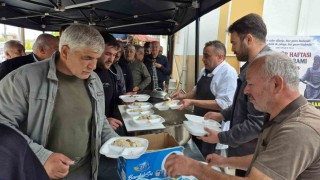 Alaçam'da Ahilik Haftası'nda ahi pilavı ikramı