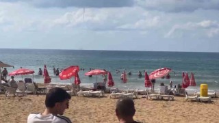 Alanya İncekum açıklarında deniz üzerinde hortum oluştu