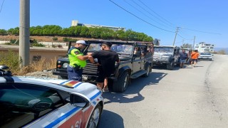 Alanyada safari araçlarına denetim: 5 araca 233 bin TL ceza