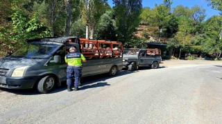 Alanyada safari araçlarına yönelik denetimlerde 3 araca 32 bin TL ceza