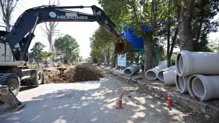 Alaşehir'de taşkınlara karşı 1.2 kilometrelik kolektör hattı