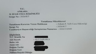 Ali Tarakcı "yanıltıcı bilgiyi alenen yayma" suçundan tutuklandı