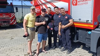 Alman itfaiyeci, Türk meslektaşlarının yanına uğramadan ülkesine dönmüyor