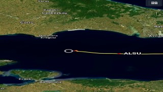 Alsu gemisinin kaza sonrası manevraları böyle görüntülendi