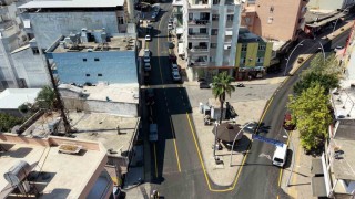 Anamur'da 3 cadde sıcak asfaltla yenilendi