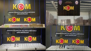 Ankarada kaçakçılık operasyonu: 21 milyon liralık kaçak mala el konuldu